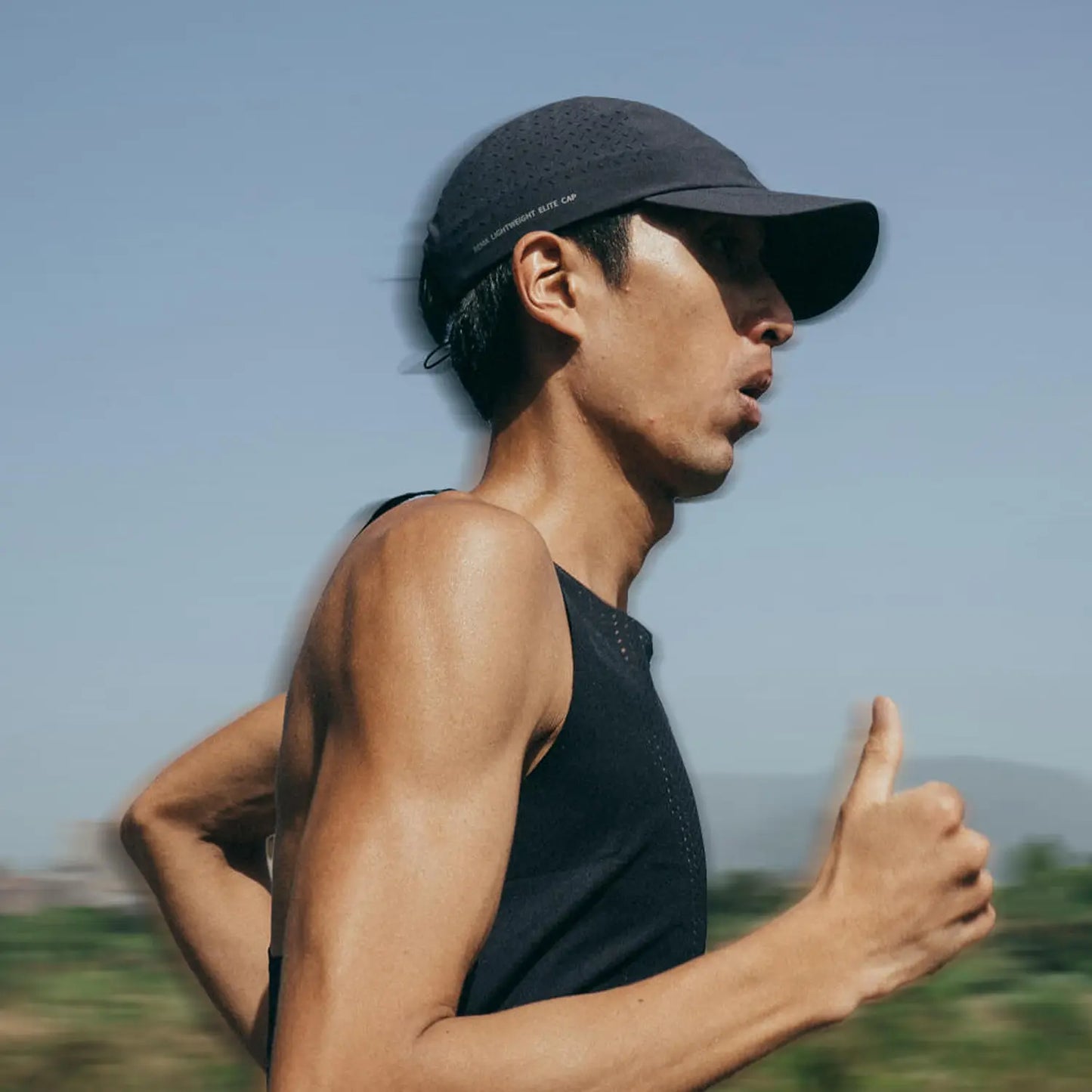 Elite Running Cap Black