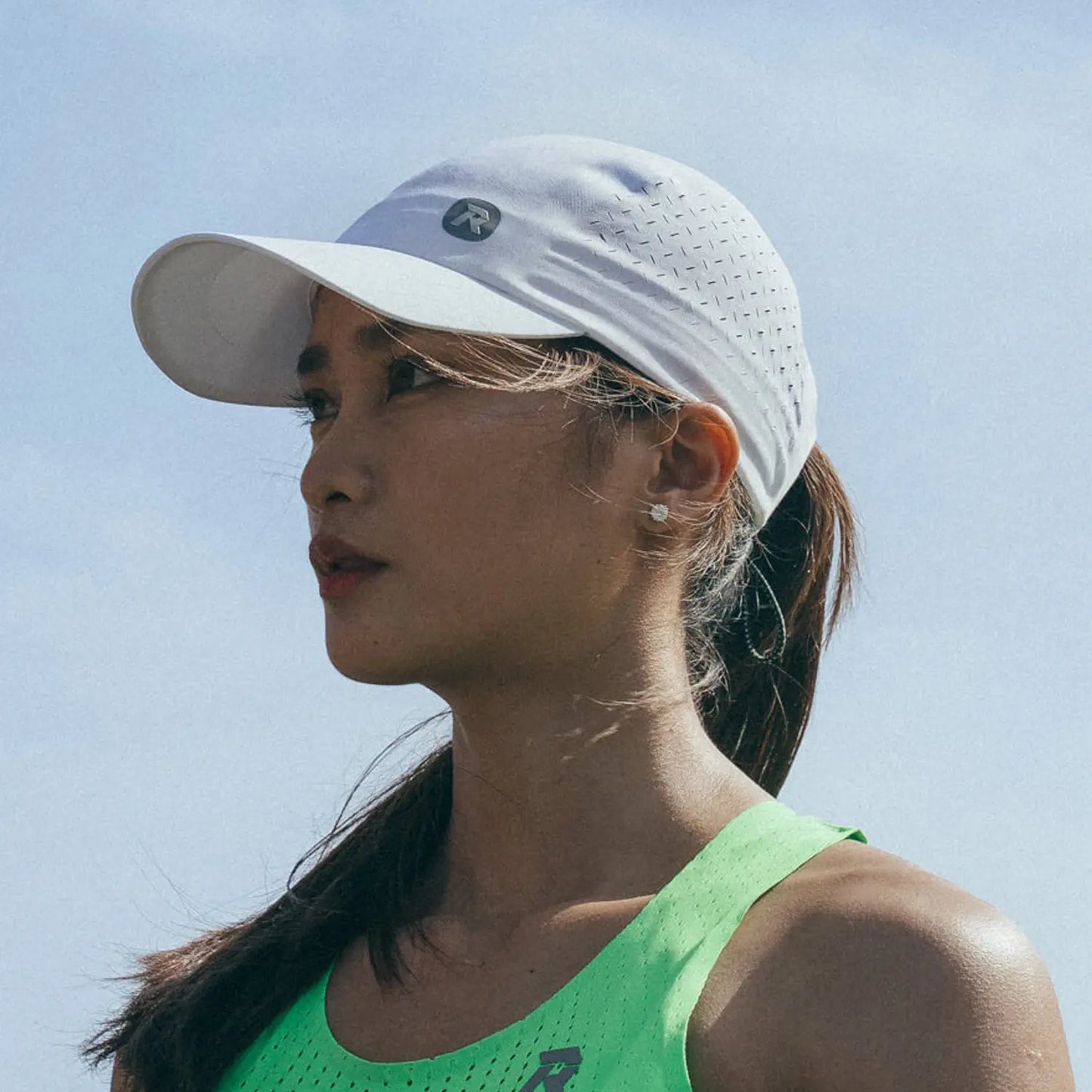 Elite Running Cap White