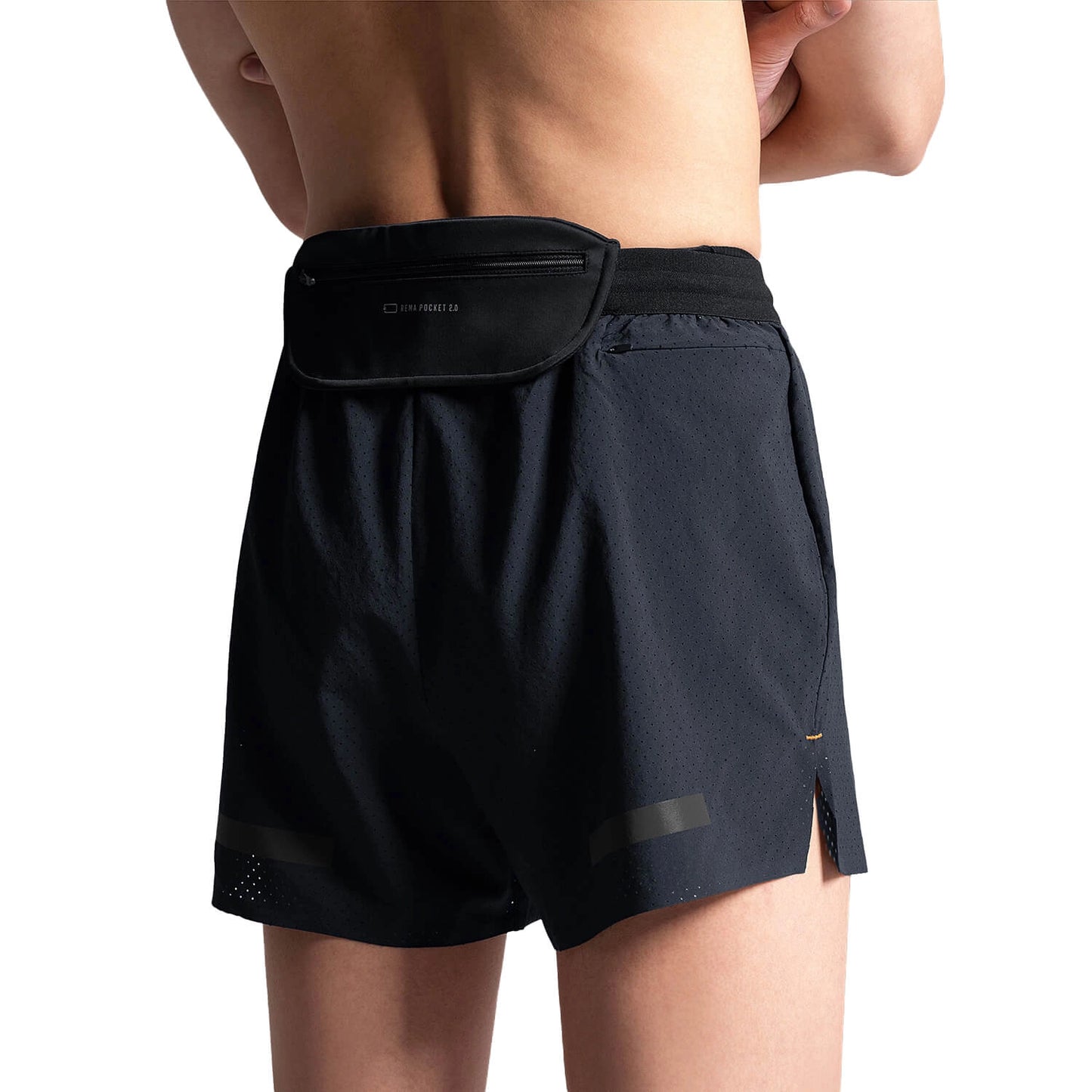Waistband Linerless Shorts Men Black