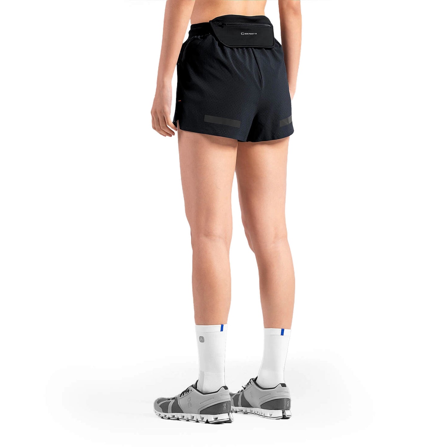 Waistband Linerless Shorts Women Black