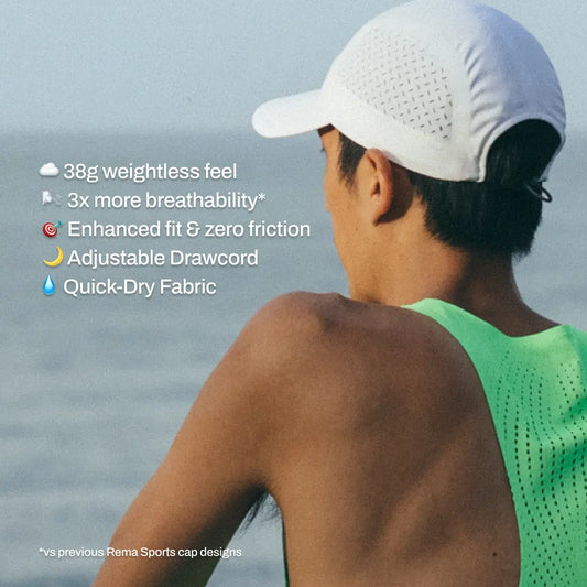 Elite Running Cap White