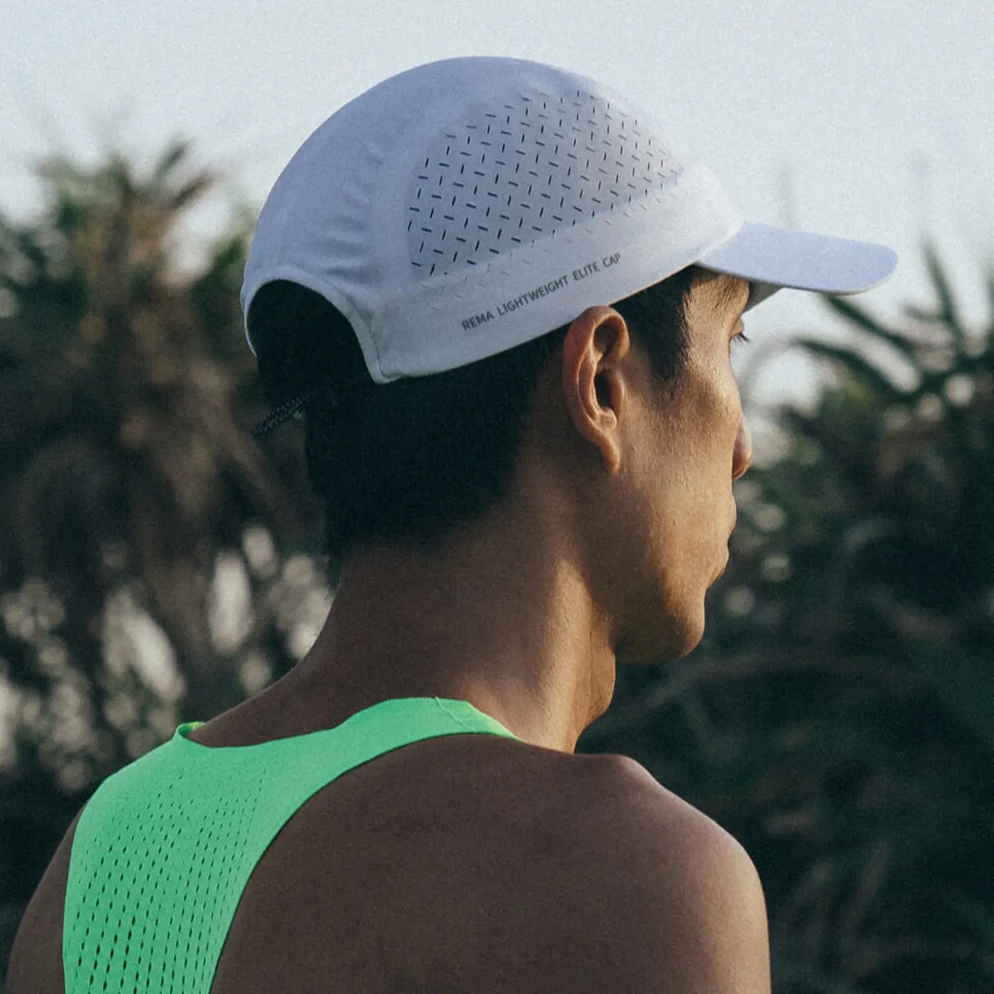 Elite Running Cap White