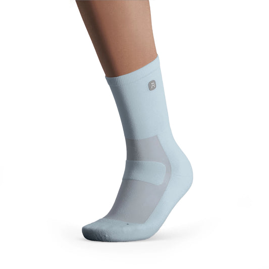 Performance Running Mid Cut Socks Sky Blue