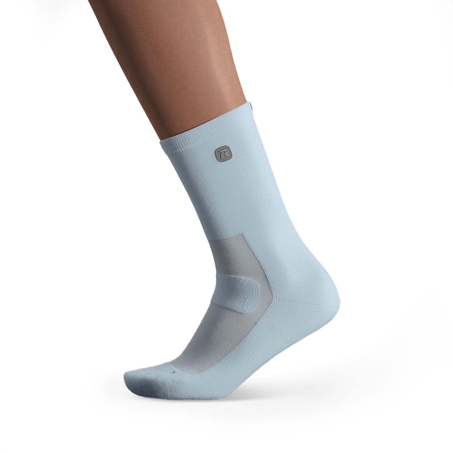 Performance Running Mid Cut Socks Sky Blue