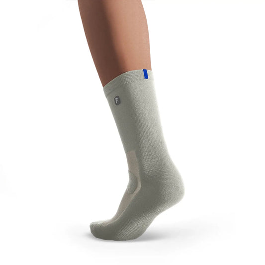 Performance Running Mid Cut Socks Gray Green