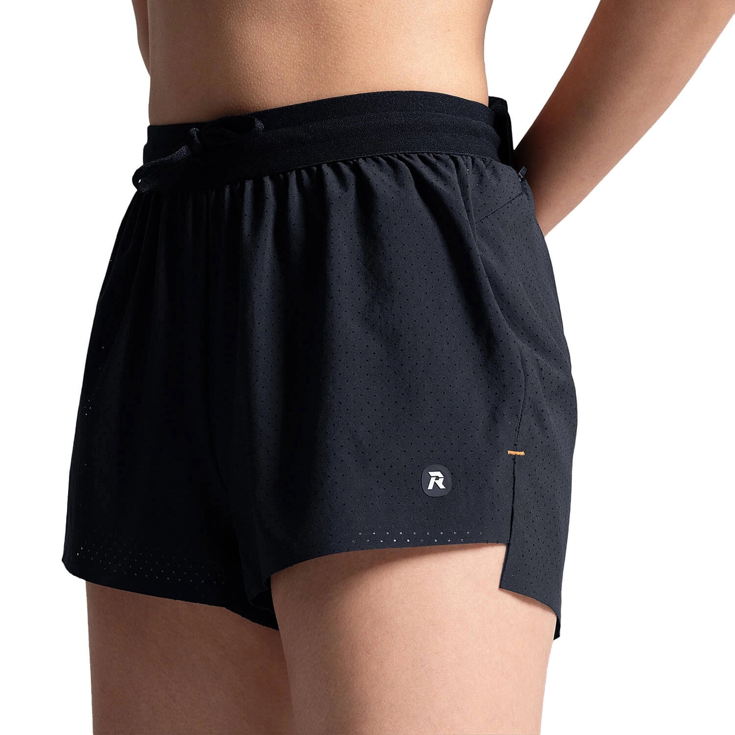 Waistband Linerless Shorts Women Black